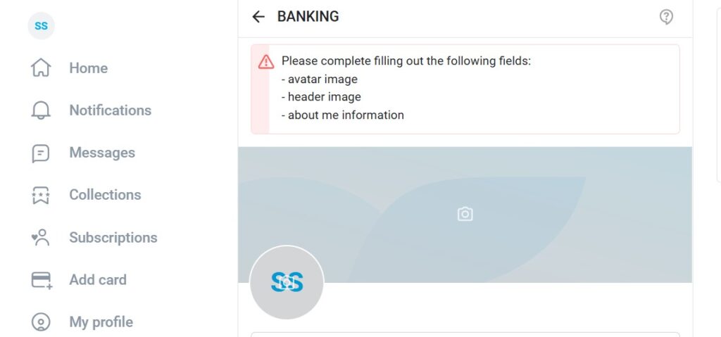 Add Bank Account Information