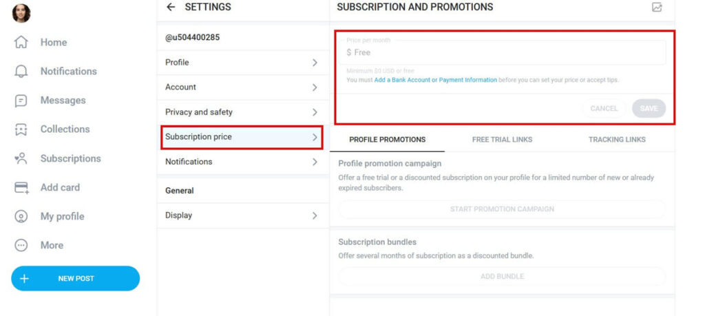 Subscription Price